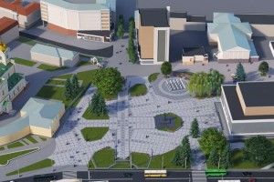 Театральний майдан Луцька реконструюють