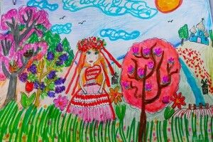 Шестирічна волинянка Божена Осійчук стала переможницею конкурсу дитячих малюнків «Весна і мама – дві краплини сонця» (Фото)
