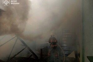 У Горохові під час пожежі врятовані троє дітей і доросла