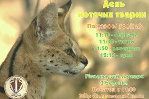 Рівненський зоопарк кличе на День котячих тварин