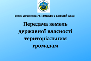 На Волині 48 громад отримали землю у комунальну власність