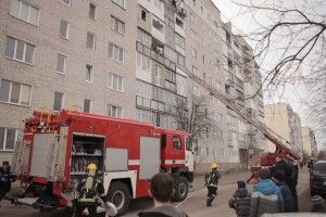 В Ковелі горів дев’ятиповерховий будинок (Фото)