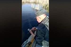 Волинські екоінспектори врятували двох лебедят (Відео)