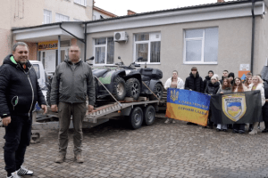 З Волині на передову доставили два квадроцикли 