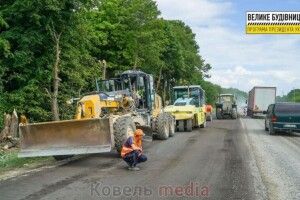 Біля селища Голоби розпочалися дорожні роботи
