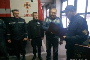 У Сарнах віншували майора, який усе життя боровся із червоним півнем (фото)