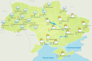Погода: очікуйте після дощу білих мух(Карти гідрометеоцентру і пісня)