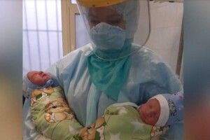 У Дніпрі тяжкохвора на COVID-19 жінка народила двох хлопчиків