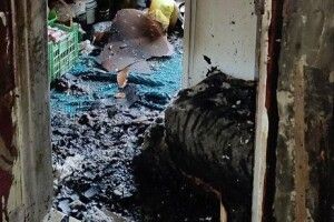 У добровольця з Волині горіла хата (ФОТО)