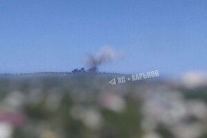 росія вдарила по Харкову: над містом піднявся стовп диму 