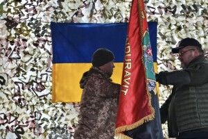 Артилеристи Князівської бригади отримали мотиваційний прапор