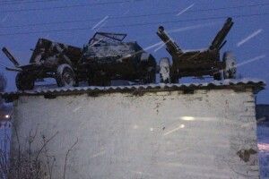 Вози на даху: волиняни добряче похуліганили на Андрія (Фото)