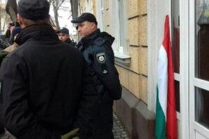 Націоналісти розповіли, чому зняли угорський прапор із мерії Берегова