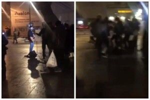У Львові славно віддухопелили провокаторів, які співали матюкливі пісні для російського шоу