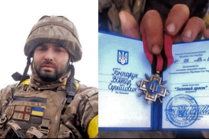 Військовий із Волині отримав від Залужного відзнаку «Золотий хрест»
