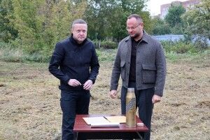 У Луцьку заклали капсулу під будівництво сучасного Ветеранського Хабу