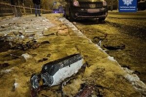 Водій у стані сильного алкогольного сп’яніння збив патрульну поліцейську та намагався втекти з місця ДТП (Фото)