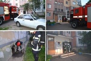 У рівненській багатоповерхівці загорівся підвал (Відео)