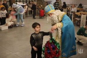 Для дітей воїнів-волинян 100 бригада організувала свято Миколая
