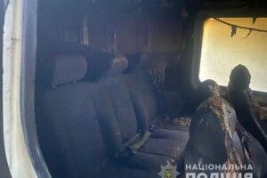 У Луцьку згорів мікроавтобус: поліція з’ясовує обставини (Фото)