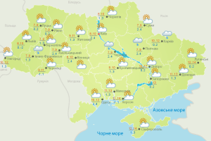 Погода: весна набирає обертів (Карти гідрометеоцентру)