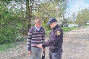 Під час рейду волинські рятувальники виявили палія сухої трави