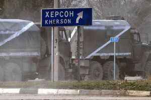 На в’їзді в Херсон – блокпости російської армії 