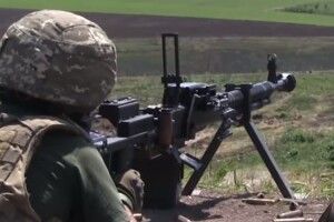 Поблизу Маріуполя завершились заняття з розрахунками кулеметів ДШК (Відео)