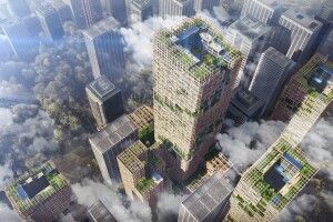 Фантастичний проект дерев'яного хмарочоса