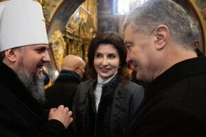 Річниця Об'єднавчого собору: Епіфаній подякував Порошенку за підтримку Церкви 