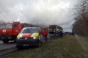 Загорівся автобус з 46 туристами
