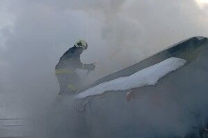 На Волині горіла господарська споруда