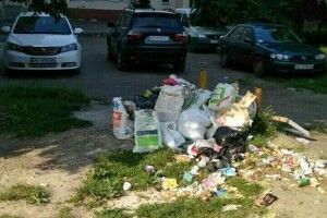 Лучанин облаштував смітник посеред вулиці