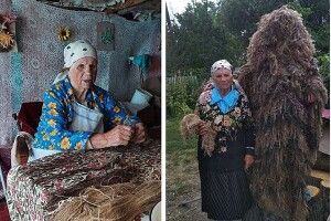 103-річна бабуся із Житомирщини плете примари на фронт