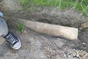 У Горохові замість бордюр лежать єврейські надгробки