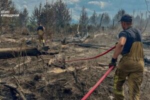 Рятувальники ліквідували загоряння на одній із локацій у Чорнобильській зоні на площі 130 г