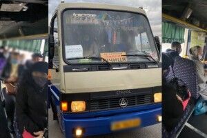 Пасажир маршрутки викликав поліцію через те, що у салоні було більше людей, ніж місць для сидіння