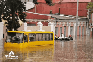 Злива затопила білоруське місто з російськими бойовиками (Фото, відео) 