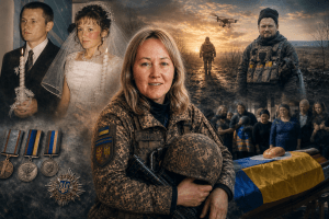 Після загибелі чоловіка-Героя волинянка, мама двох дітей, стала військовослужбовцем