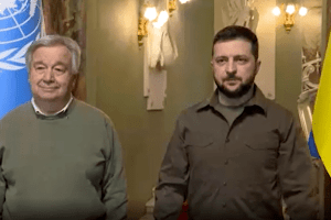 Генсек ООН прибув до Києва та зустрівся з Зеленським (Відео)