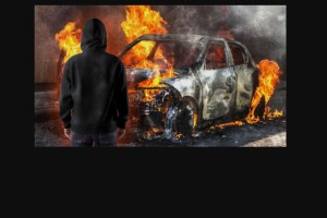 Школяр з Волині підпалив автомобіль військового 