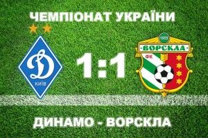 Київське «Динамо» не зуміло обіграти «Ворсклу»