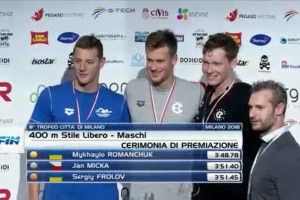 Українці отримали медалі на змаганнях із плавання у Мілані