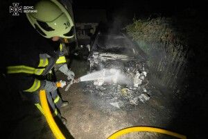 У відомому селі на Волині серед ночі згорів автомобіль