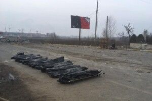 В Ірпені кацапи замінували тіла загиблих жителів
