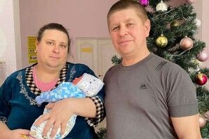 Різдвяне диво:  після 19 років очікування у пари з Волині народився син