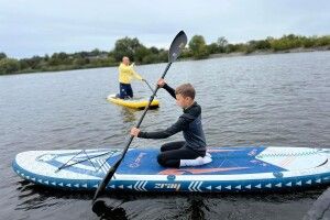 На нововолинському озері веслували олімпійські чемпіони