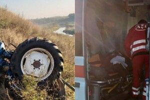 На Рівненщині травмований водій всю ніч пролежав у перекинутому тракторі