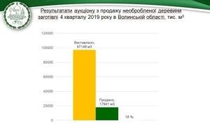 На Волині зменшився попит на необроблену деревину