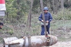 На Рівненщині знищили 50-ти кілограмову бомбу 